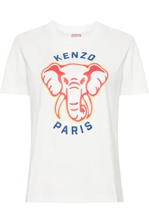 Kenzo Playera con elefante estampado