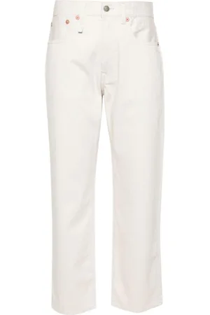 R13 Pantalones boyfriend con tiro medio