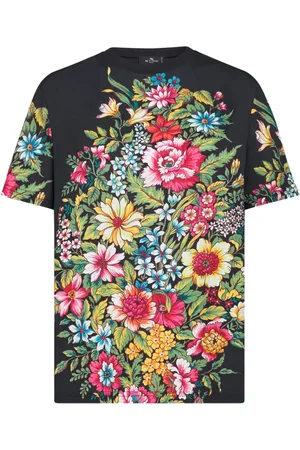 Etro Playera con estampado floral