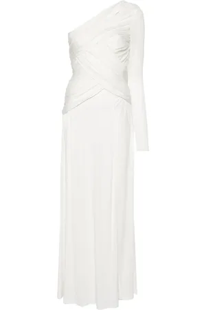 Twin-Set Vestido drapeado con un hombro descubierto