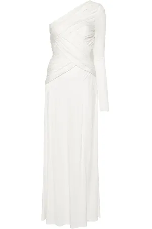 Twin-Set Vestido drapeado con un hombro descubierto