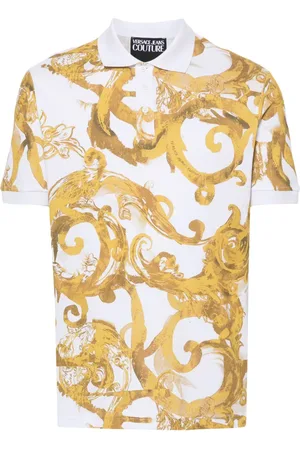 VERSACE Playera tipo polo Watercolor Couture