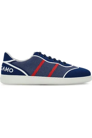 Salvatore Ferragamo Tenis con logo bordado y paneles