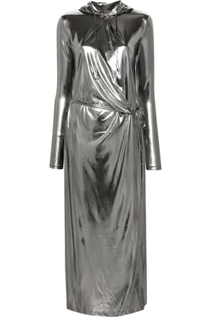 Diesel Vestido cruzado D-Fanzy con capucha