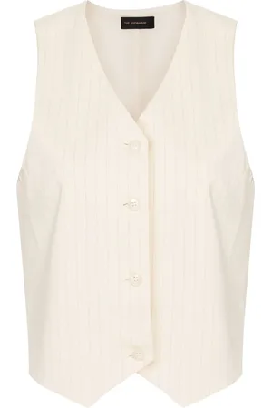 The Andamane Blazer de vestir con rayas diplomáticas estampadas