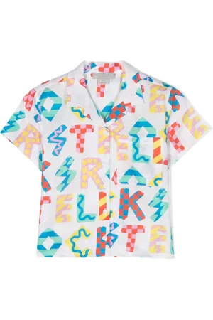 Stella McCartney Camisa con texto estampado