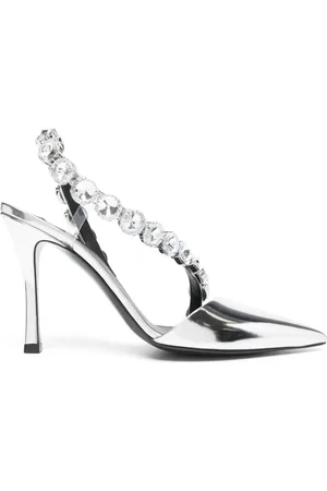 Stella McCartney Zapatillas metalizadas con detalles de cristal