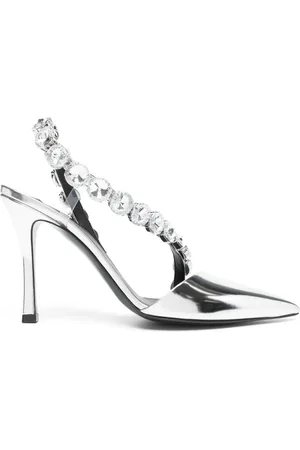 Stella McCartney Zapatillas metalizadas con detalles de cristal