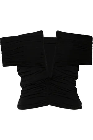 MAGDA BUTRYM Blusa cruzada con detalles fruncidos