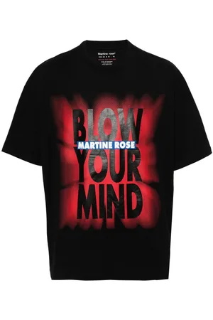 MARTINE ROSE Playera con logo estampado