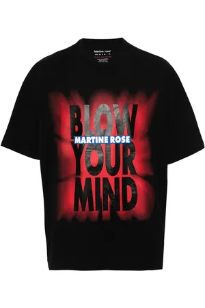 MARTINE ROSE Playera con logo estampado