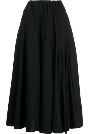 YOHJI YAMAMOTO Falda midi con cintura alta