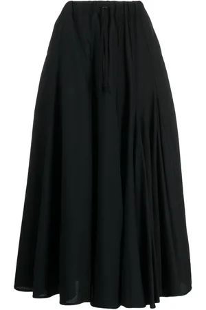 YOHJI YAMAMOTO Falda midi con cintura alta