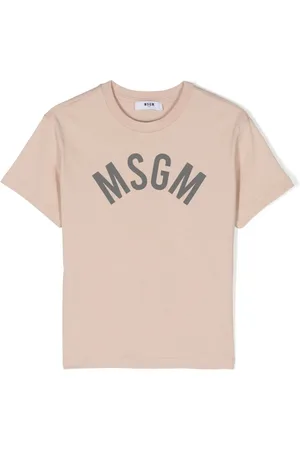 Msgm Playera con logo estampado