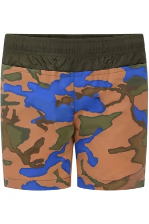 Moncler Shorts con paneles y estampado militar