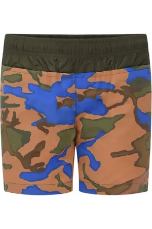 Moncler Shorts con paneles y estampado militar