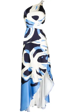 Silvia Tcherassi Vestido largo Whitney con diseño asimétrico