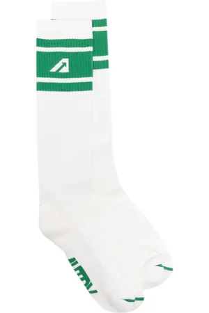 Autry Calcetines tejidos de canalé con logo en intarsia