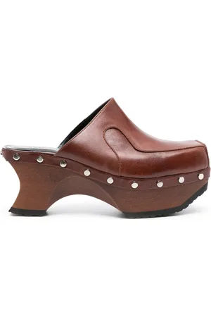 ECKHAUS LATTA Mules con diseño y tacón de 75mm