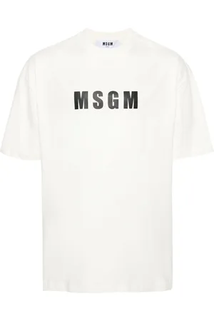 Msgm Playera con logo estampado