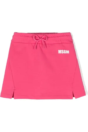 Msgm Falda con logo estampado