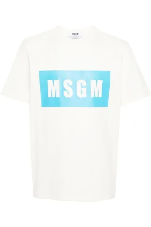 Msgm Playera con logo estampado