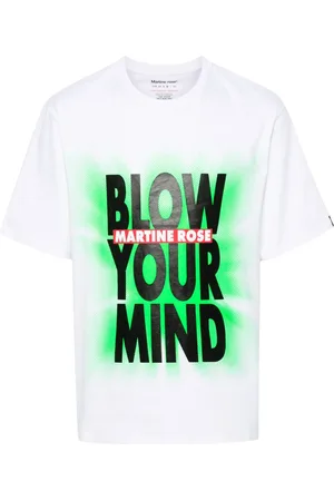 MARTINE ROSE Playera con logo estampado