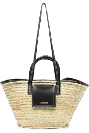 Jacquemus Bolsa de playa con letras del logo
