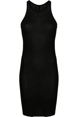 Rick Owens Vestido corto con diseño semitransparente