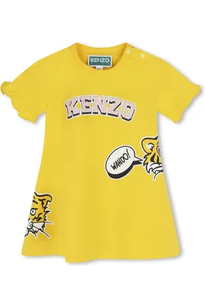 Kenzo Vestido con logo estampado