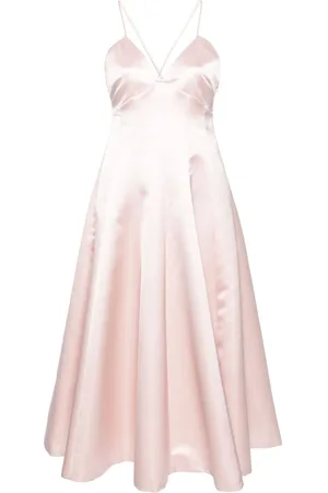 Serafini Vestido midi de satén