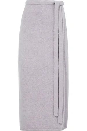 Proenza Schouler Falda de tejido fino midi con cintura alta