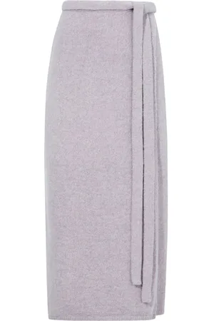 Proenza Schouler Falda de tejido fino midi con cintura alta