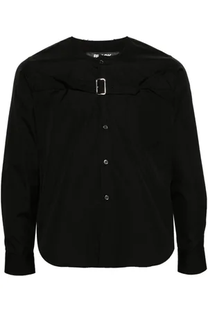 Comme des Garçons Camisa de popelina con detalle de hebilla