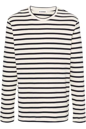 Jil Sander Camisa manga larga con rayas estampadas