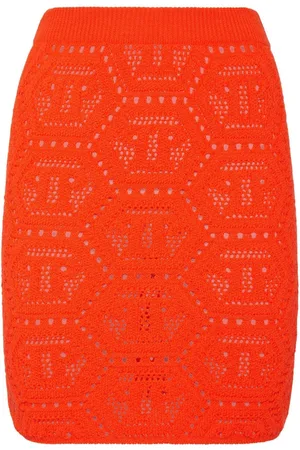 Philipp Plein Falda corta Fluo Knit