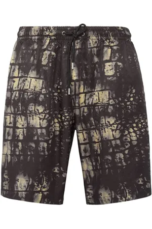 BILLIONAIRE Shorts de playa con estampado a escala