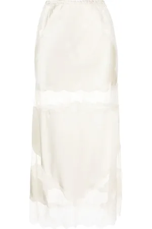Cynthia Rowley Falda midi con encaje