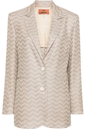 Missoni Blazer de tejido chevron con botones