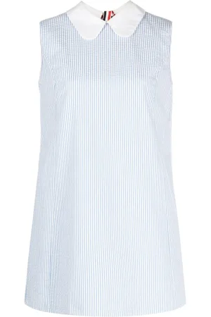 Thom Browne Vestido corto con motivo de rayas