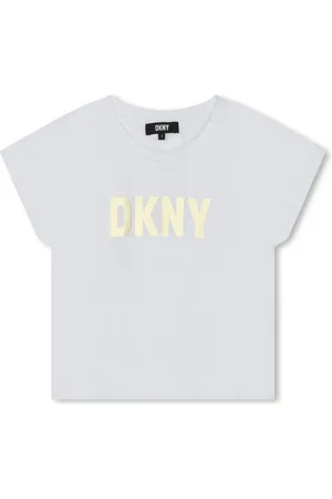 DKNY Playera con logo metalizado