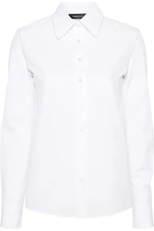 Fabiana Filippi Camisa de popelina con mostacilla