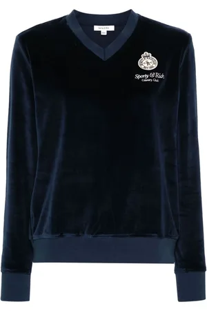 Sporty & Rich Sudadera con aplique del logo