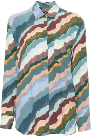 Paul Smith Camisa Torn Stripe