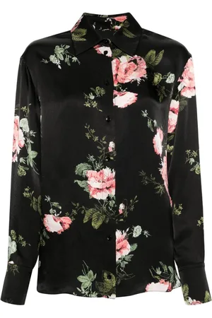 Erdem Camisa de tejido seersucker con motivo floral