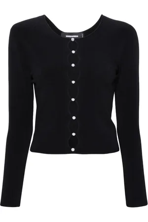 Dsquared2 Top tejido con detalle de perlas
