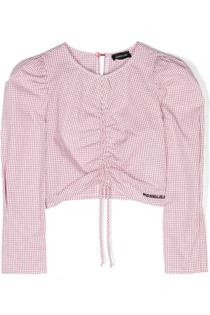 MONNALISA Blusa con cuadros estampados