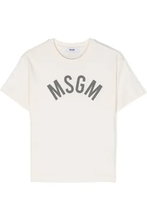 Msgm Playera con logo estampado