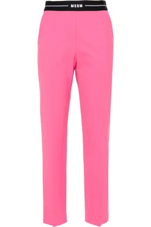 Msgm Pantalones slim con tiro alto