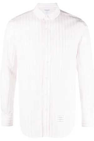 Thom Browne Camisa manga larga con rayas estampadas